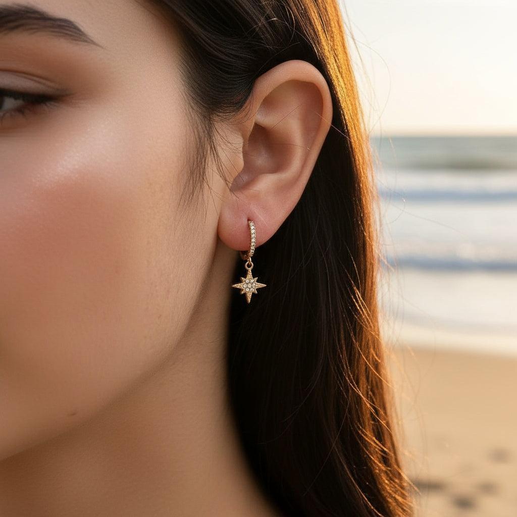 „Talivella“ Diamond Northen Star Ohrringe