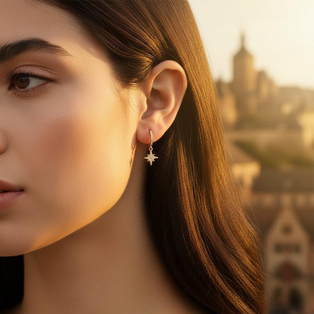 „Talivella“ Diamond Northen Star Ohrringe