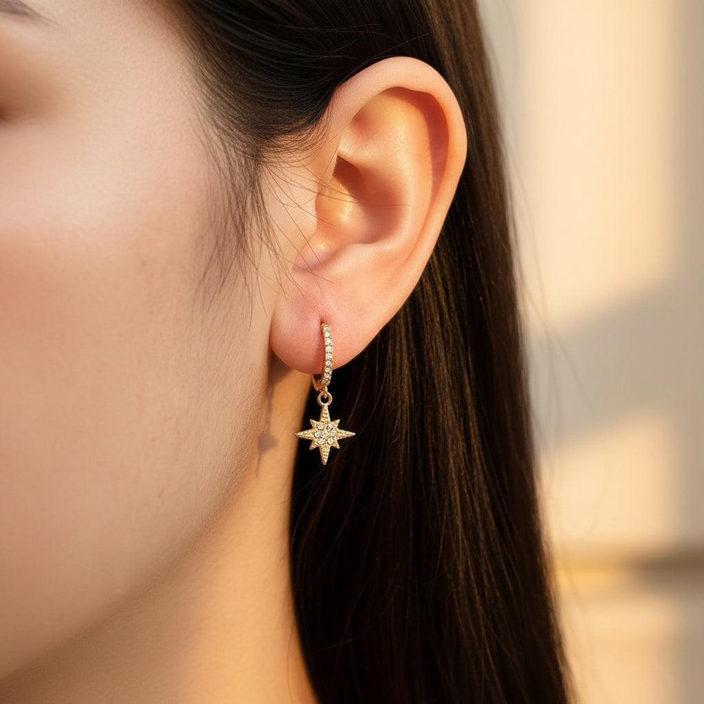 „Talivella“ Diamond Northen Star Ohrringe