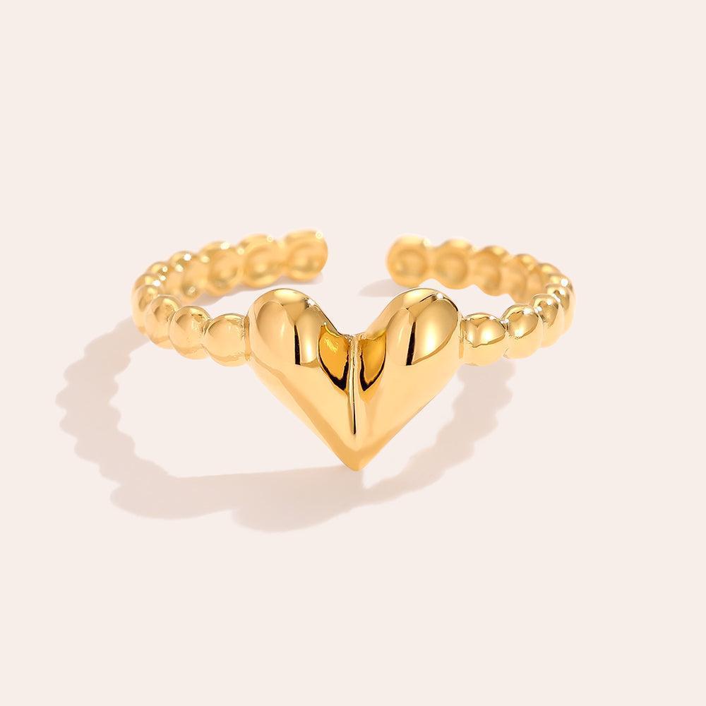 Talivia - Fine Heart Ring-Goldharmonie