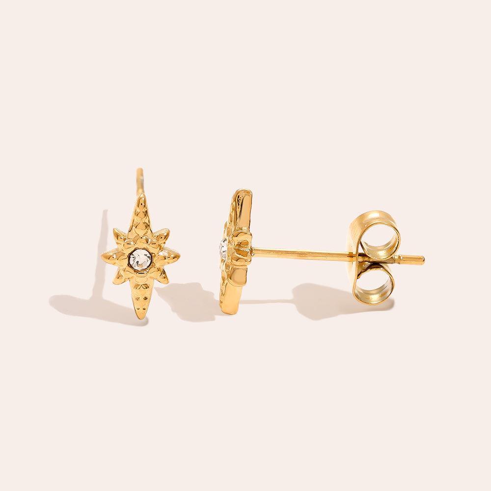 „Velalara“ Mini Star Diamond Ohrringe-Goldharmonie