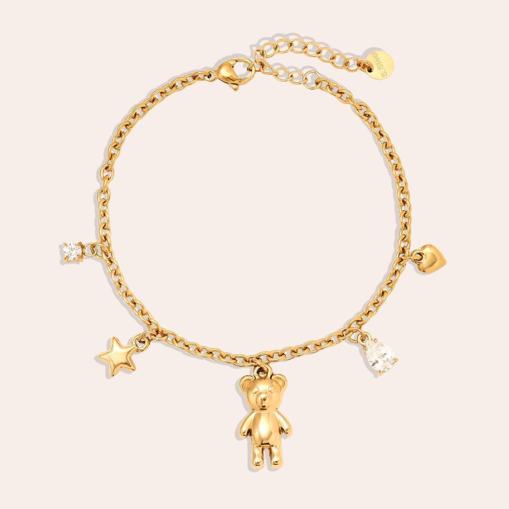 „Velalina“ Sweet Bear And Charms-Goldharmonie