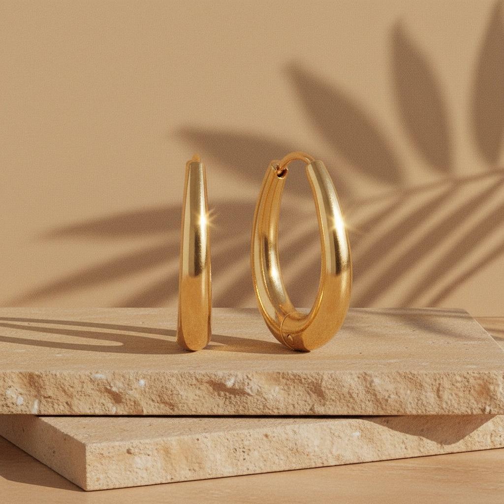„Velanora“ Egg Hoop Ohrringe