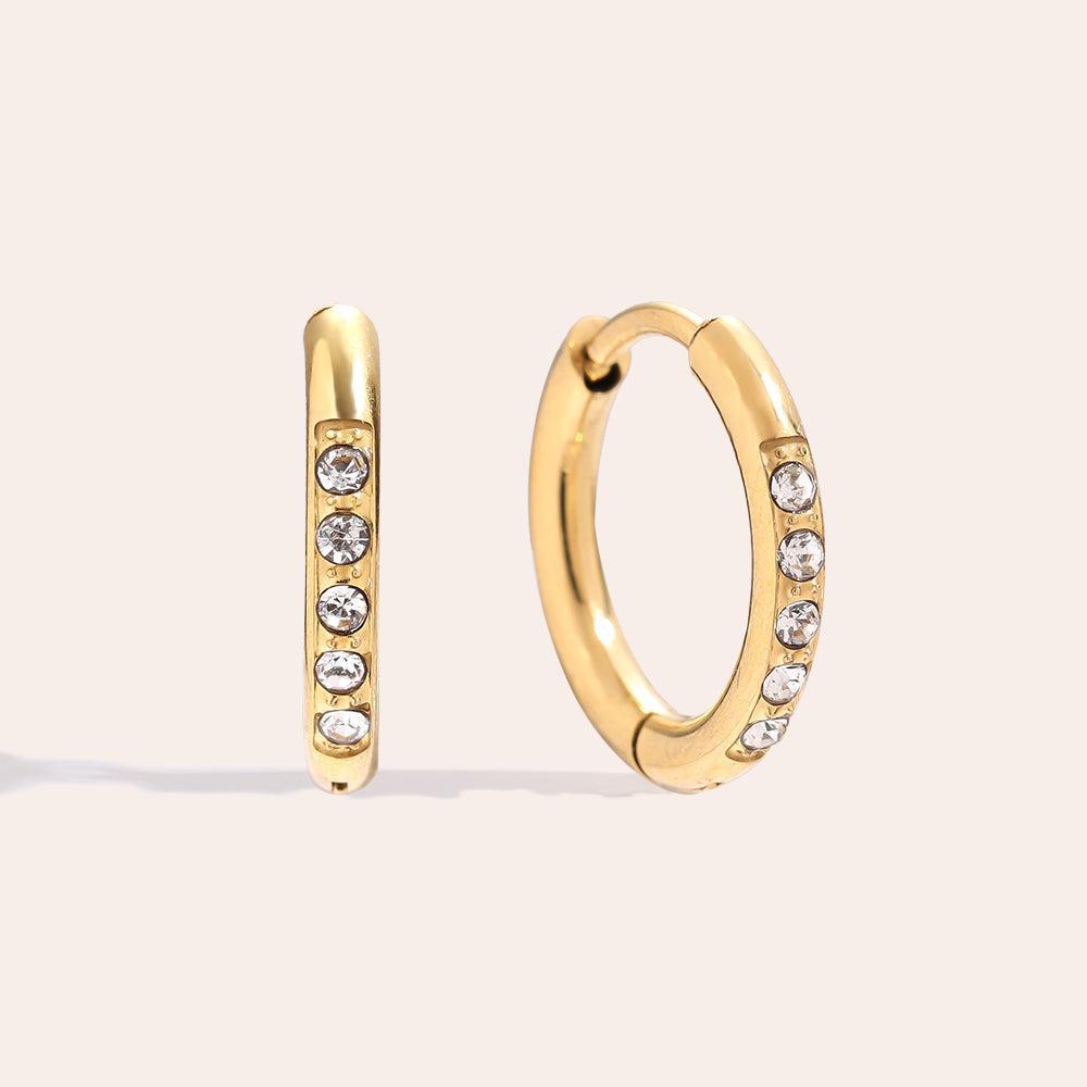 „Velavia“ Single Diamond Cycle Ohrringe-Goldharmonie