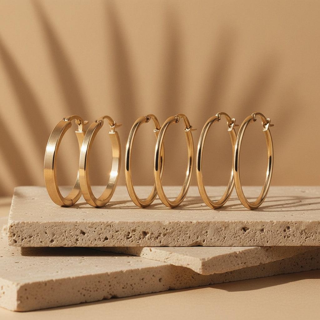 „Velira“ – 3er-Set Creolen