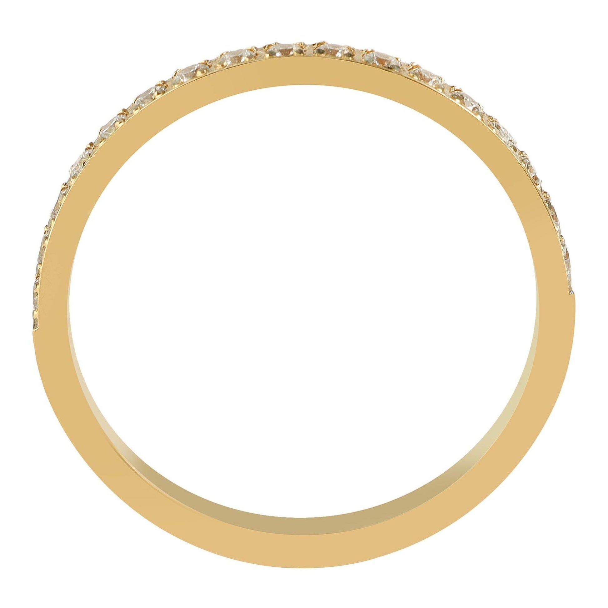 "Vivarya" – Goldfarbener Ring mit Similisteinbesatz