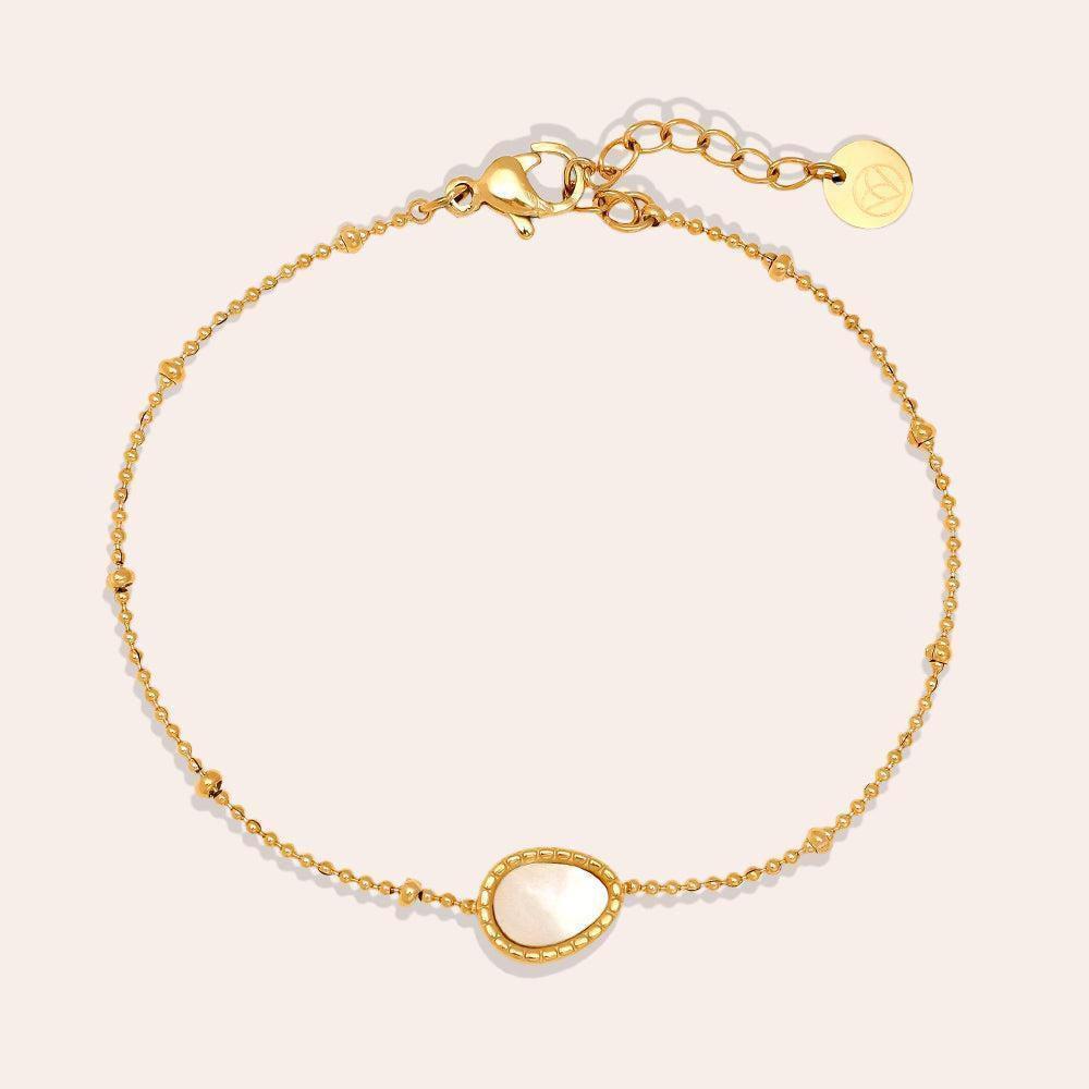 „Vivilin“ Shell Oval Armband-Goldharmonie