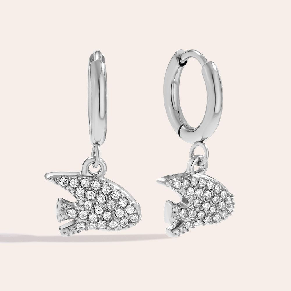 „Vivilina“ Diamond Fish Ohrringe