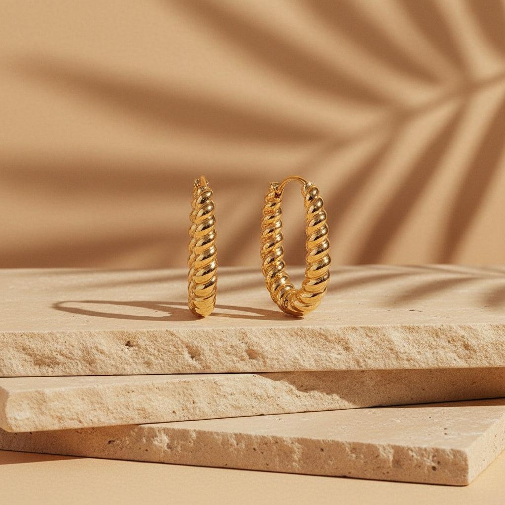 „Vivilira“ Twist Hoop Ohrringe