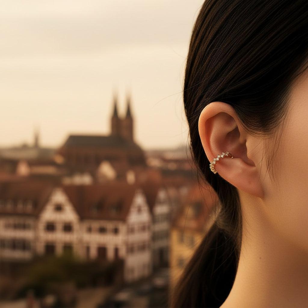 „Vivinara“ Nice Mini Diamonds Vergoldete Ohrringe