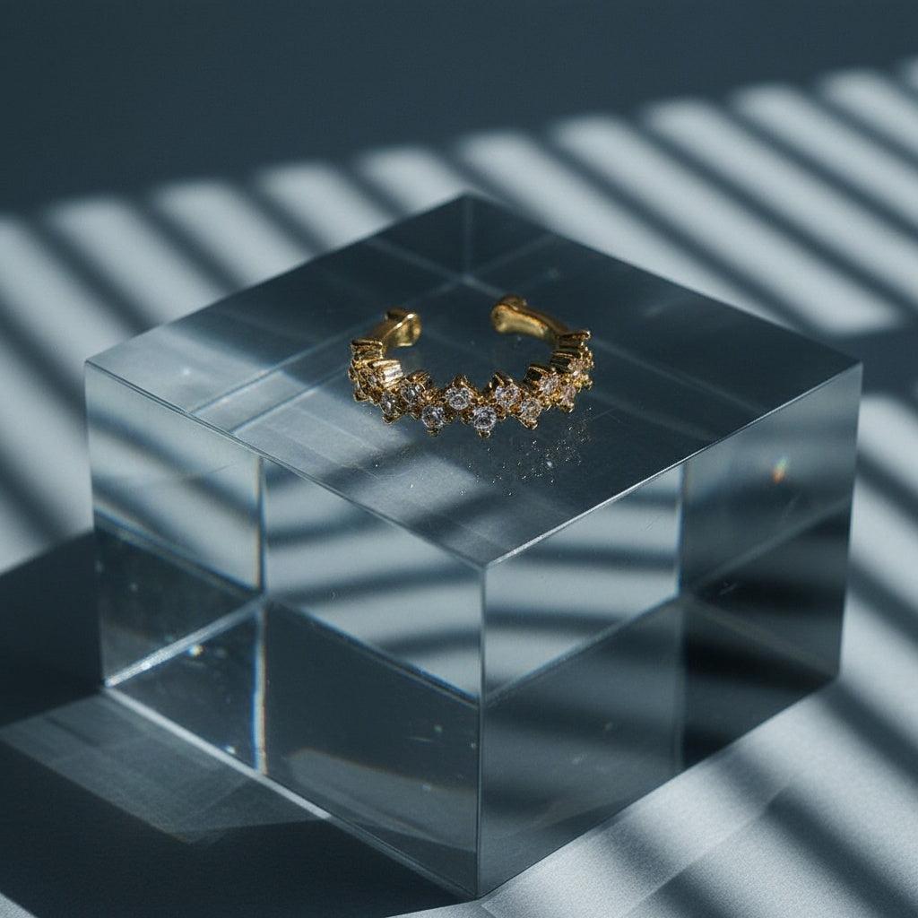 „Vivinara“ Nice Mini Diamonds Vergoldete Ohrringe