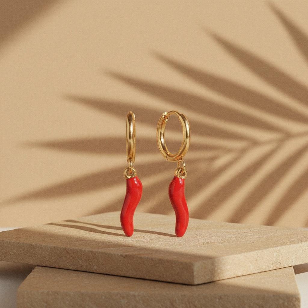 „Vivinaraa“ Red Pepper Ohrringe