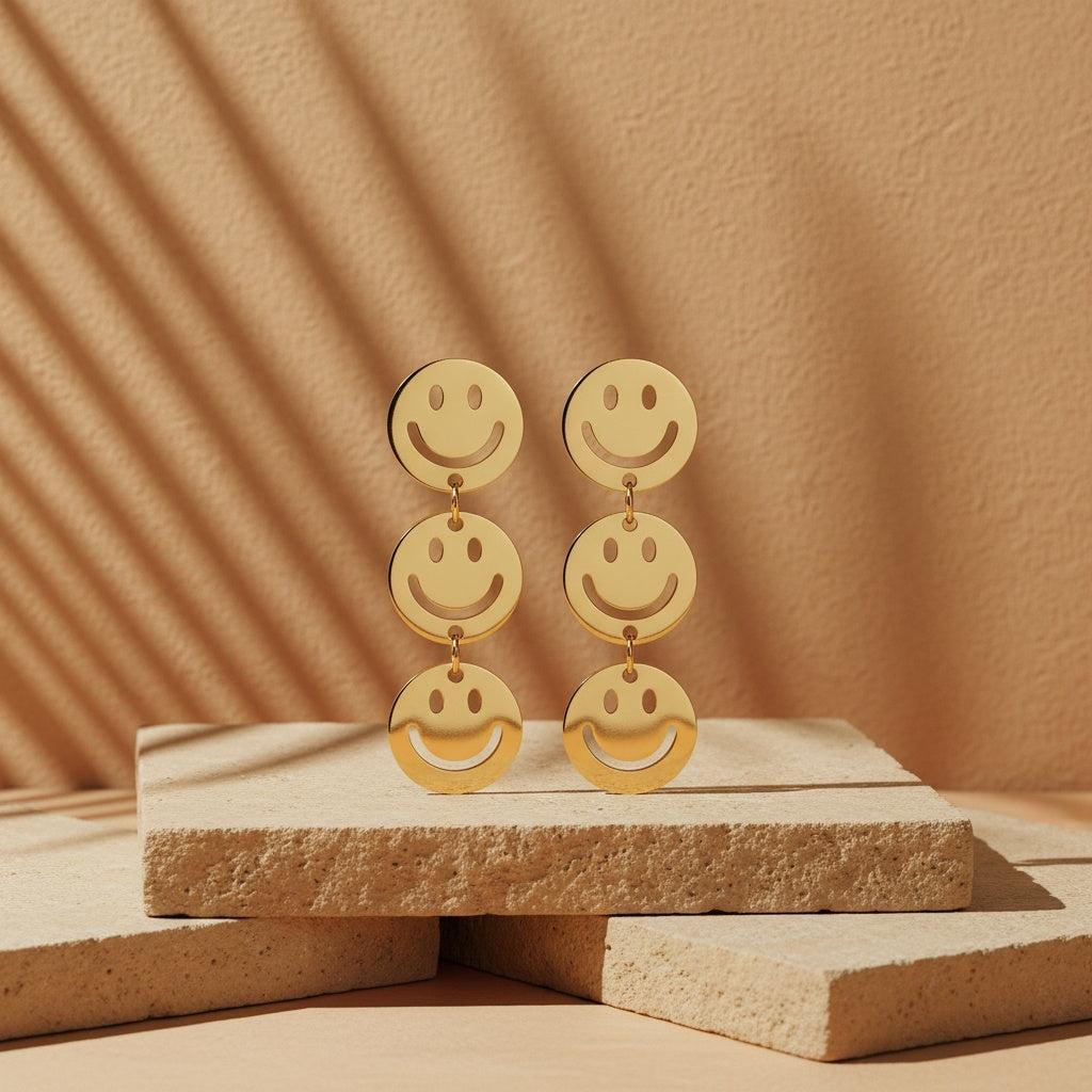 „Vivinora“ Smiley Face Ohrringe