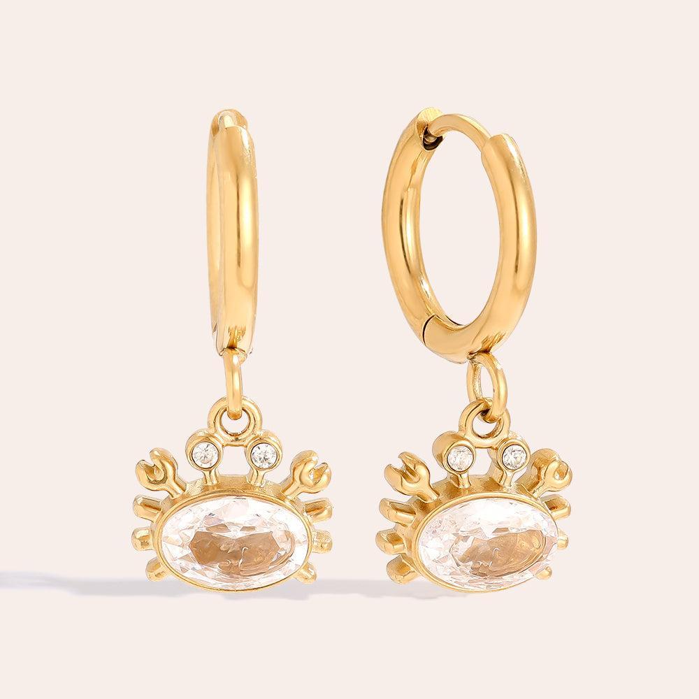 „Viviria“ Diamond Crab Ohrringe-Goldharmonie