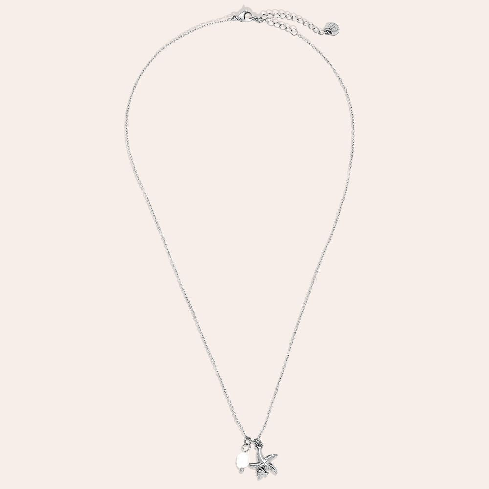 "Yaraianeina" Ocean And Pearl Edelstahl Halskette
