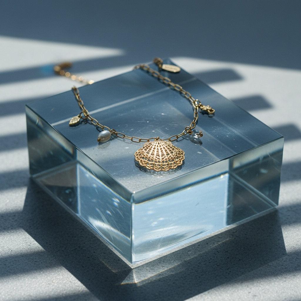 "Yaraionaine" Ocean And Charms Edelstahl Halskette