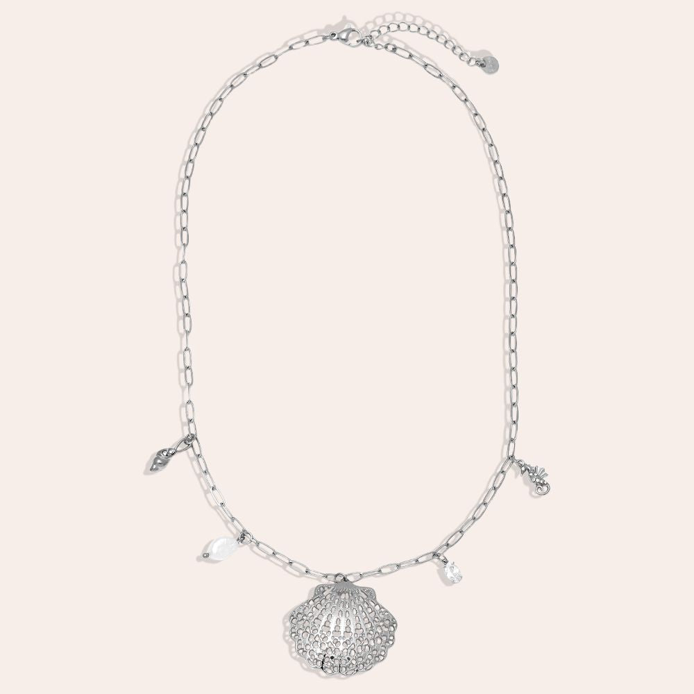 "Yaraionaine" Ocean And Charms Edelstahl Halskette