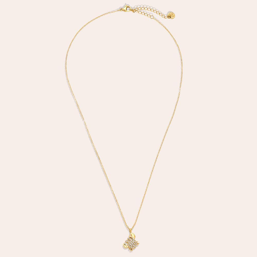 "Yarariaia" Diamond Crab Edelstahl Halskette-Goldharmonie
