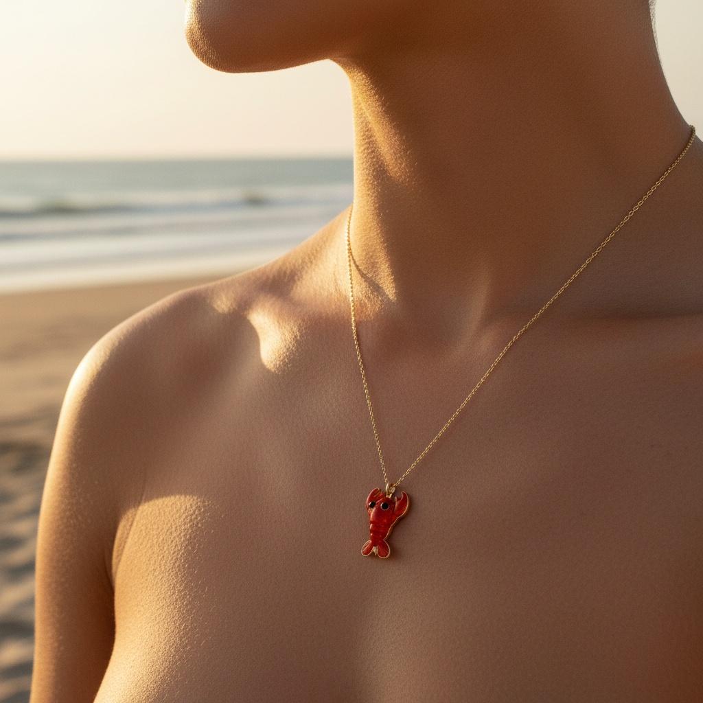 "Zaravel" Sweet Lobster Edelstahl Halskette