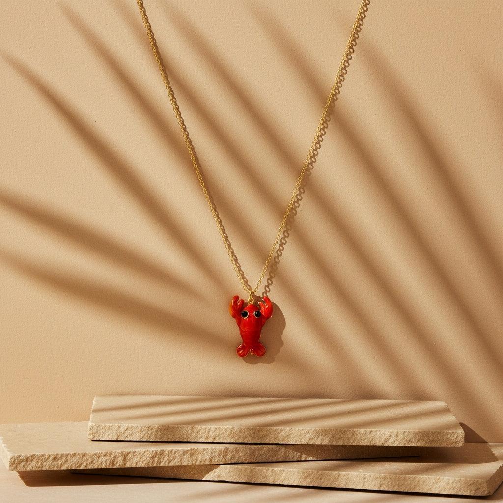 "Zaravel" Sweet Lobster Edelstahl Halskette
