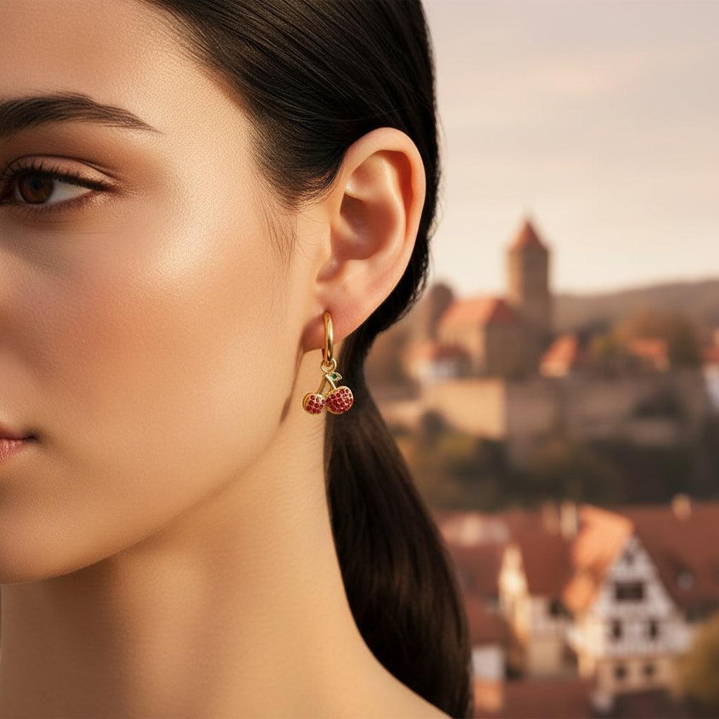 „Zelisara“ Diamond Cherry Ohrringe