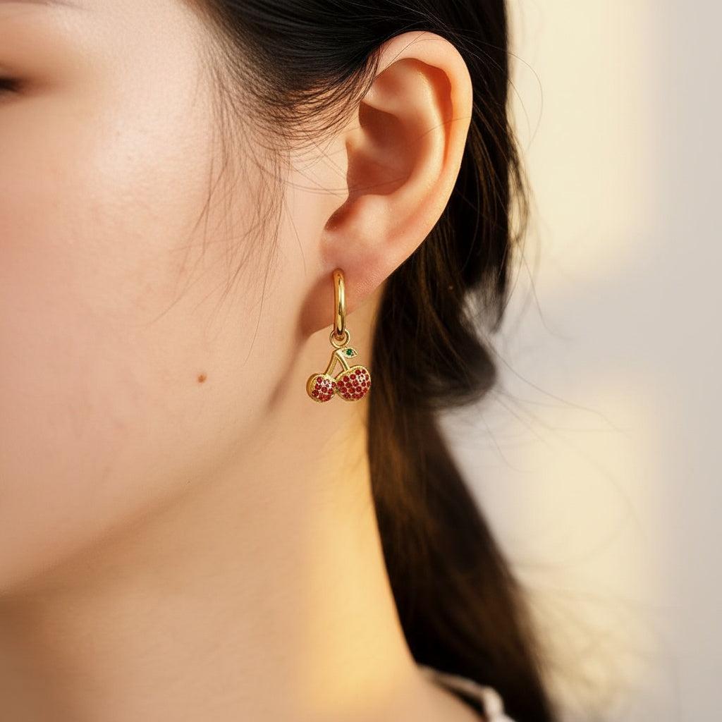 „Zelisara“ Diamond Cherry Ohrringe