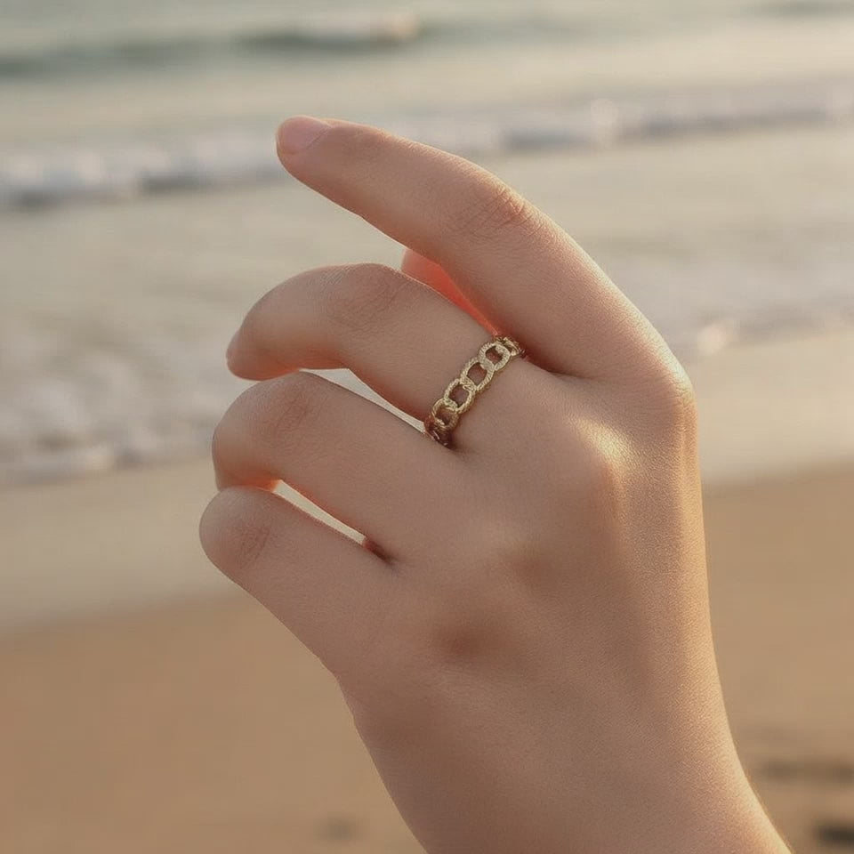 Oliavia - Chained Circles Ring