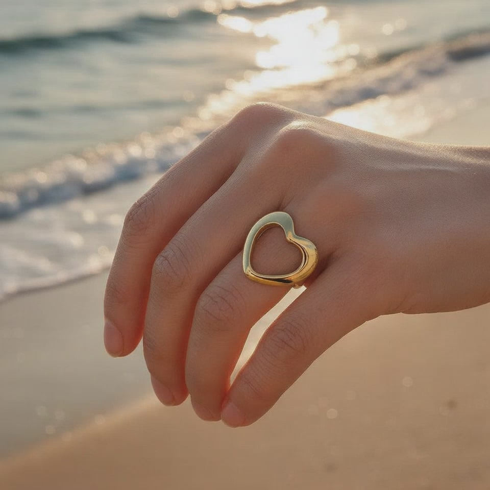 Melivella - Adjustable Nice Heart Ring