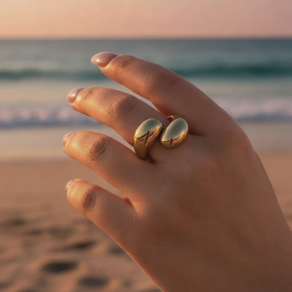 Elasara - Two Drops Ring